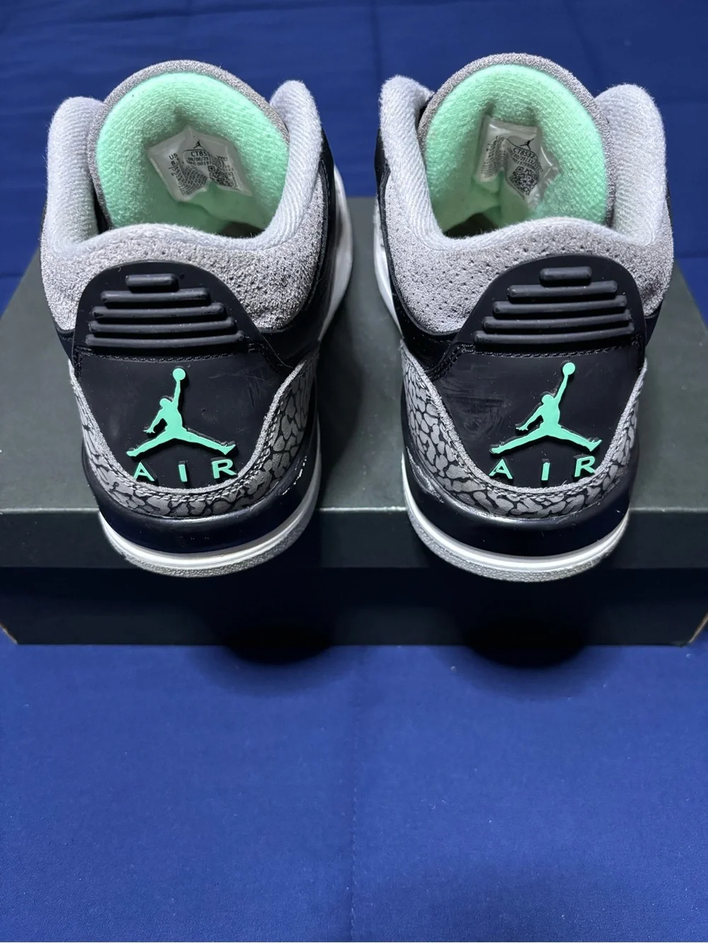 Jordan 3 Retro Green Glow 2024 Size 8.5